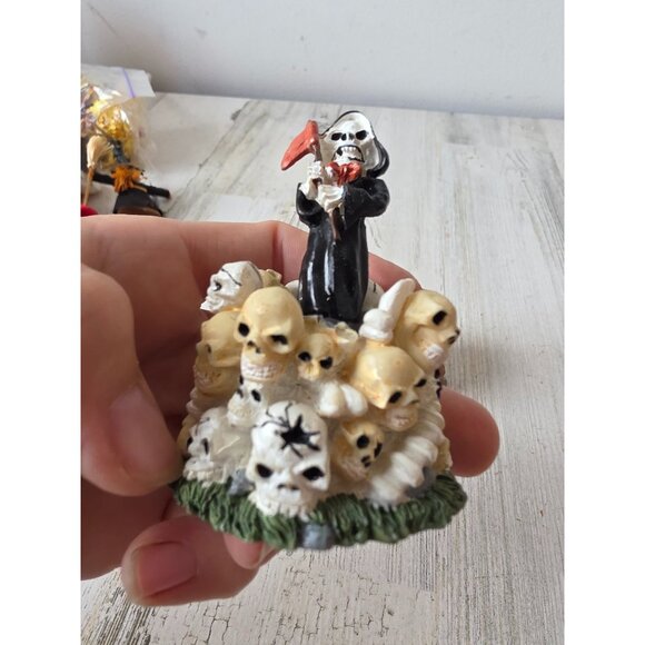 Grim reaper bobblehead village skull tree vintage people accessory grim reaper - Picture 5 of 10